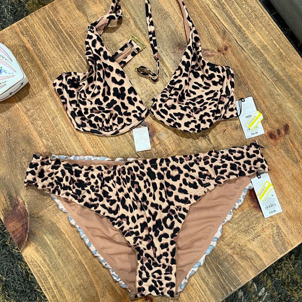 Cheetah print bikini